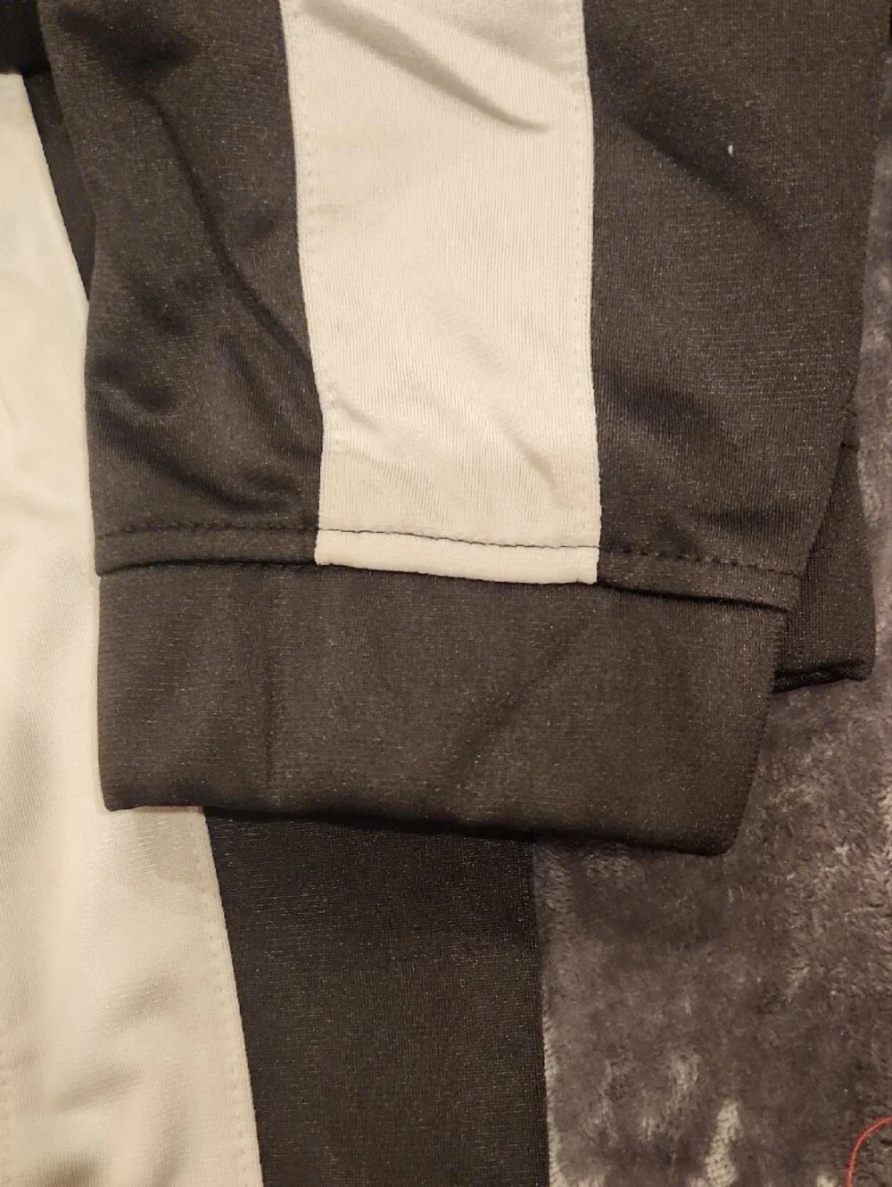 Athletic Works Black Joggers with Light Gray Side Stripe